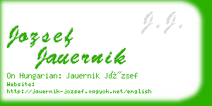 jozsef jauernik business card